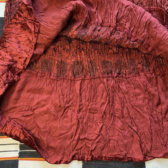 Vintage 90’s JFW Rayon Velvet Maxi Skirt. India. Whimsygoth. Goth. Boho. Small. - Picture 16 of 16